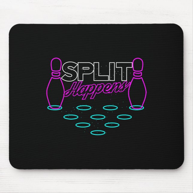 Tapis De Souris Fractionner se produit drôle Bowling (Devant)