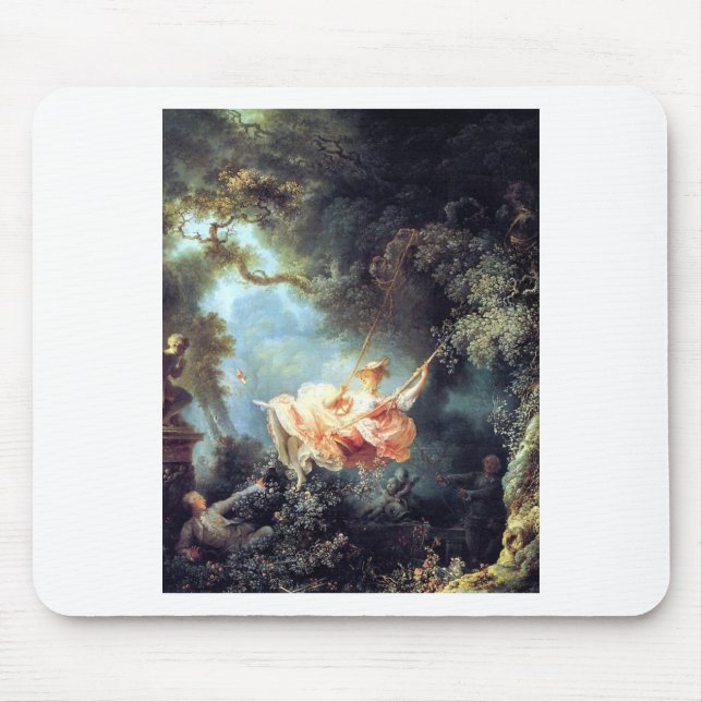 Tapis De Souris Fragonard la peinture de beaux-arts d'antiquité (Devant)