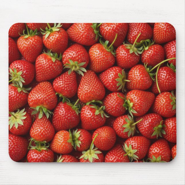 Tapis De Souris Fraise de jardin fraîche (Devant)