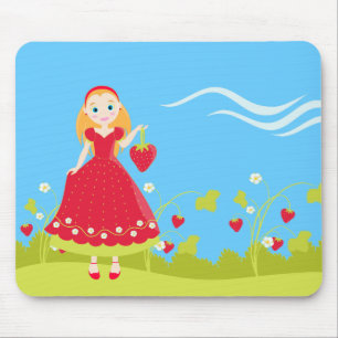 Tapis De Souris Fraise Fête d'anniversaire fille
