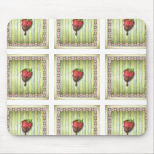 Tapis De Souris FRAISE RECouverte DE CHOCOLAT