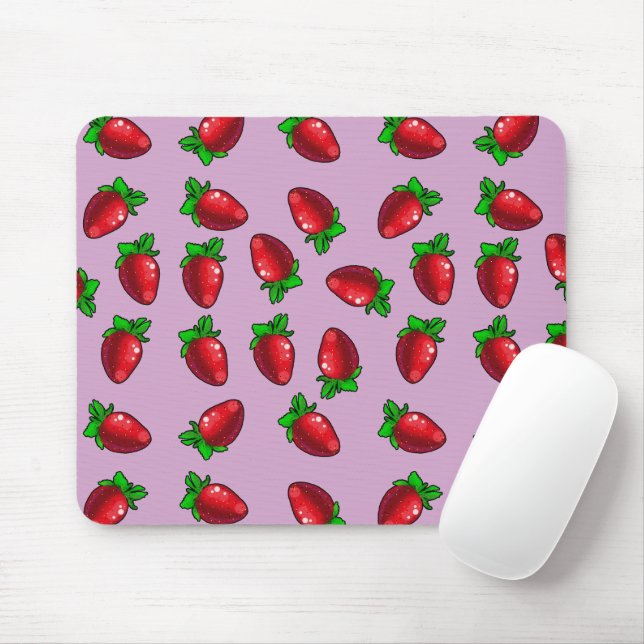 Tapis De Souris Fraises fraîches (Avec souris)