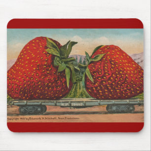 Tapis De Souris Fraises Giant Fruit Antique Fruit Amusant