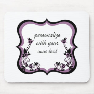 Tapis De Souris Frame Floral Sassy Mousepad, Violet