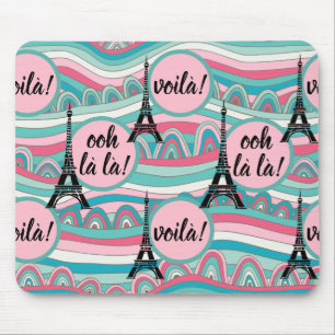 Tapis De Souris Français Ooh la la! Voilà! Chic Tour Eiffel