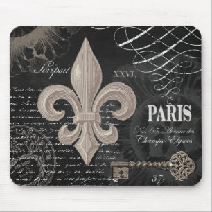 Tapis De Souris Français vintage moderne fleur de lis