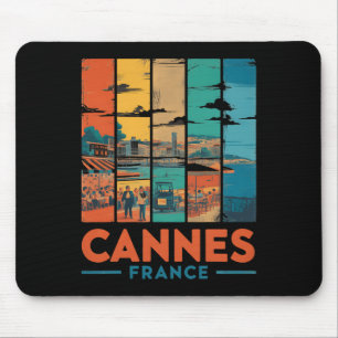 Tapis De Souris France Cannes Côte d'Azur Plages Voyage Vintage