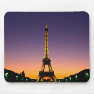 Tapis De Souris France, Paris, Tour Eiffel au coucher du soleil.