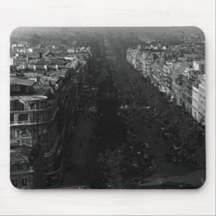 Tapis De Souris France vintage Paris avenue des champs elysées