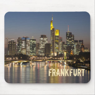 Tapis De Souris Francfort Skyline Allemagne Souvenir Vintage cadea