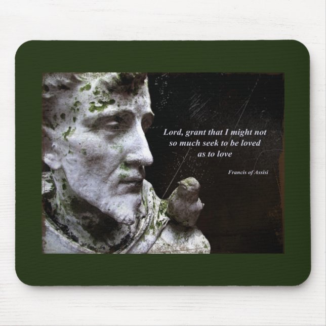 Tapis De Souris Francis avec Statue d'Oiseau (Devant)