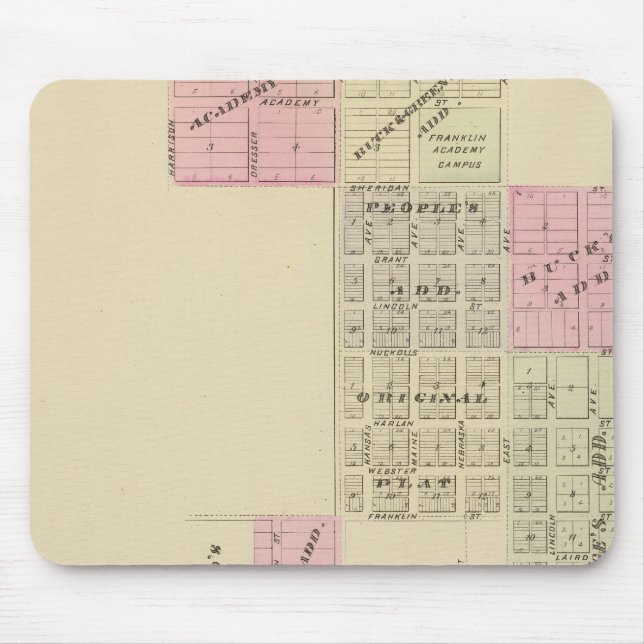 Tapis De Souris Franklin, Nebraska (Devant)