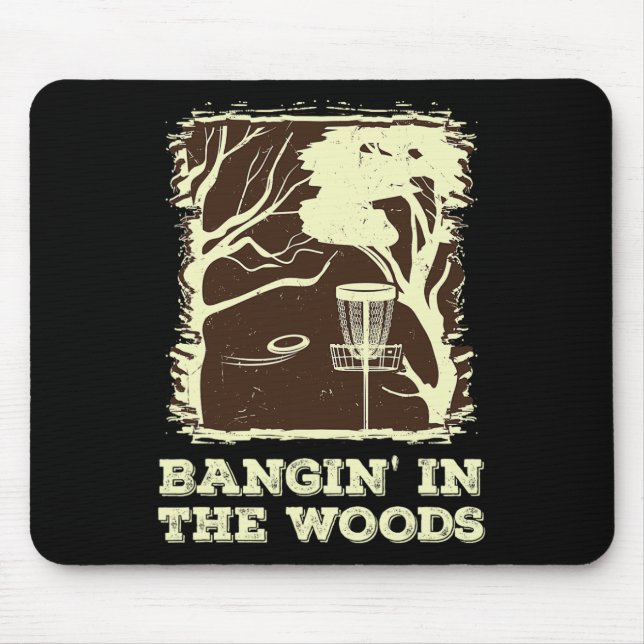 Tapis De Souris Frapper dans les bois pour le disc golf (Devant)