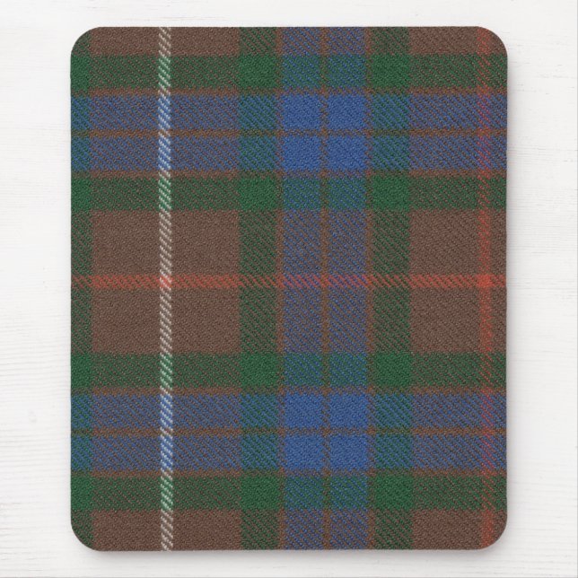 Tapis De Souris Fraser chassant le tartan antique Mousepad (Devant)
