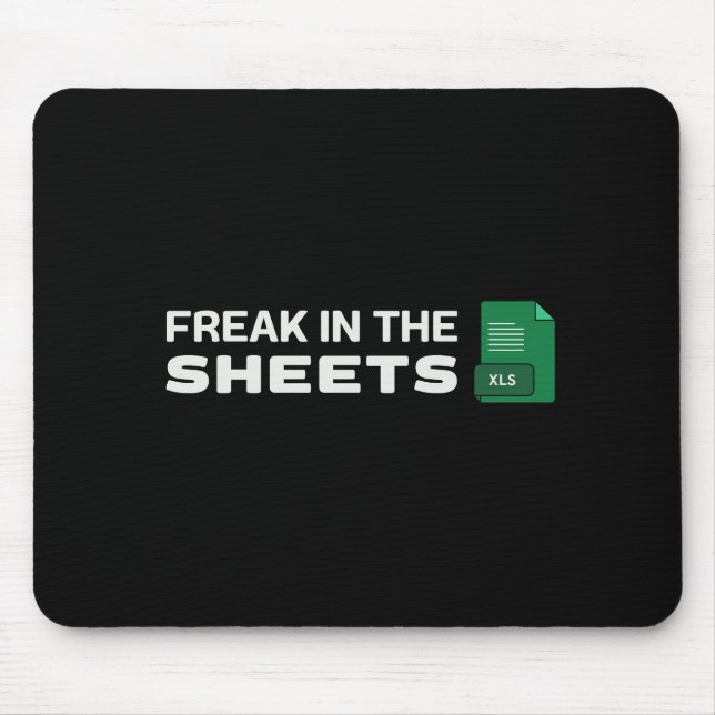 Tapis De Souris Freak dans les draps (Devant)