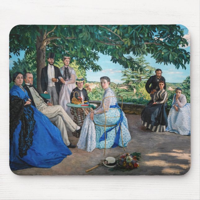 Tapis De Souris Frédéric Bazille - La Réunion Familiale (Devant)