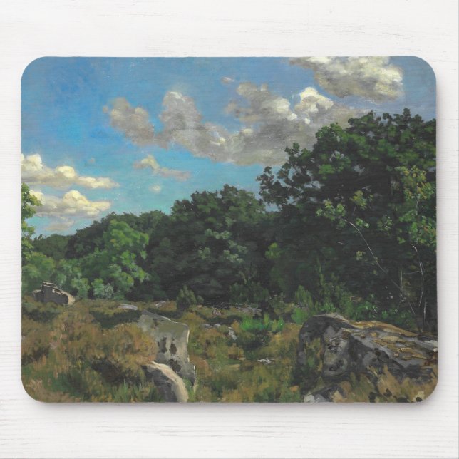 Tapis De Souris Frederic Bazille - Paysage à Chailly (Devant)