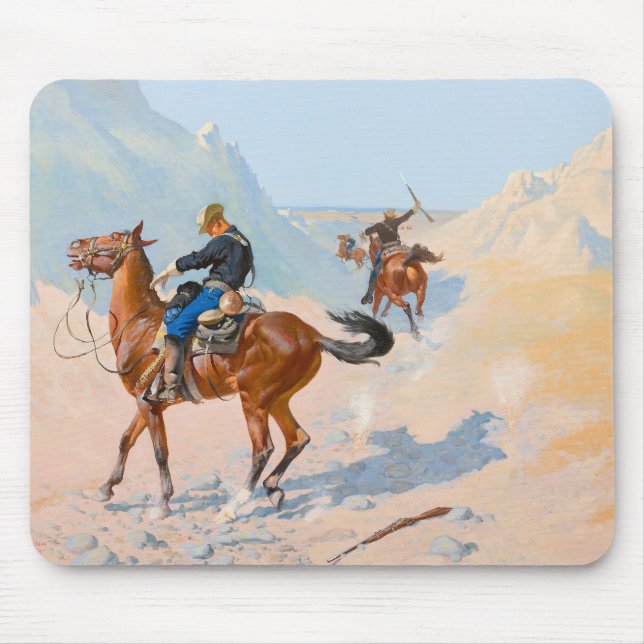 Tapis De Souris Frederic Remington - The Advance-Guard, or The Mil (Devant)