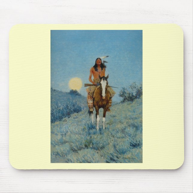 Tapis De Souris Frederic Remington's The Outlier 1909 (Devant)
