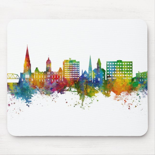 Tapis De Souris Fredericton Canada Skyline (Devant)