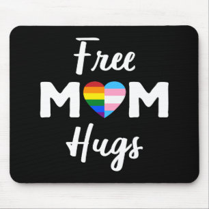 Tapis De Souris Free Mom Hugs II - Arc-en-ciel Fierté Gay Trans
