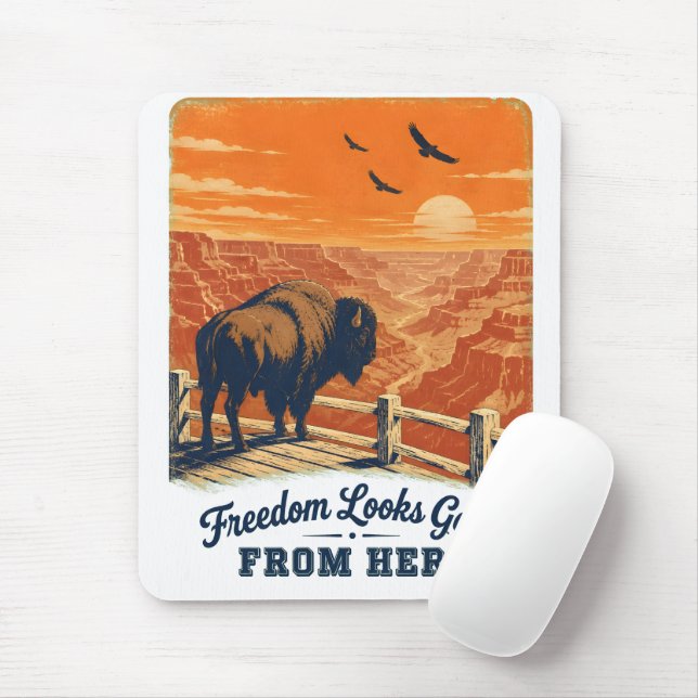 Tapis de souris Freedom Looks Good Canyon (Avec souris)