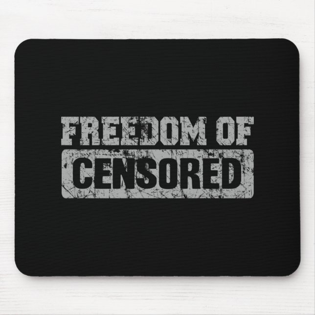 Tapis De Souris Freedom of Speech Maybe (Devant)