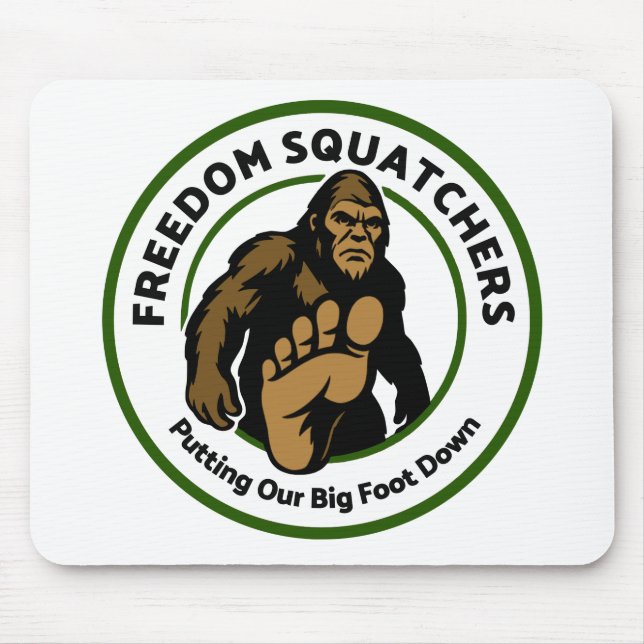 Tapis de souris Freedom Squatchers "Big Foot Down" (Devant)