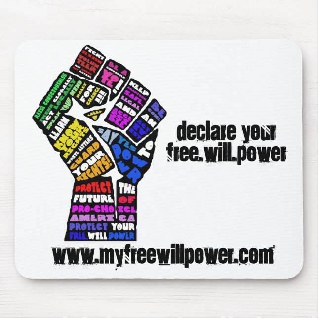 Tapis De Souris freewillpower : mousepad (Devant)