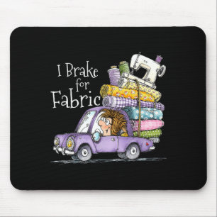 Tapis De Souris Freinez pour le tissu drôle mignon voiture quiltin