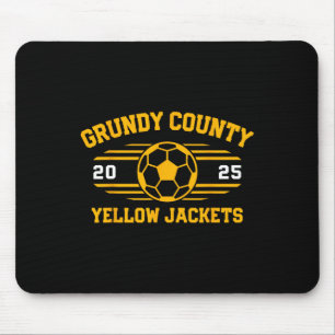 Tapis De Souris Frelons jaunes de comté de Grundy Football 2025 