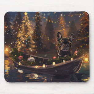 Tapis De Souris French Bulldog Christmas Festive Voyage