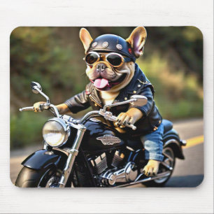 Tapis De Souris French Bulldog "Frenchie" sur la carte de souris m