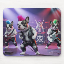 French Bulldog Rockers Mousepad