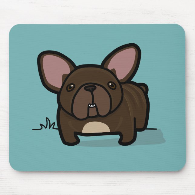 Tapis De Souris Frenchie Brindle (Devant)