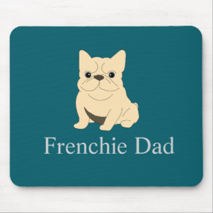 Tapis De Souris Frenchie Papa, crème bouledogue français.
