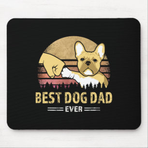 Tapis De Souris Frenchie Papa Jour Vintage Français Bulldog Puppy