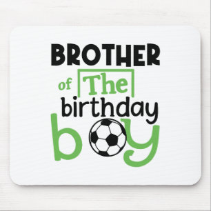 Tapis De Souris Frère de football garçon d'anniversaire garçon fêt