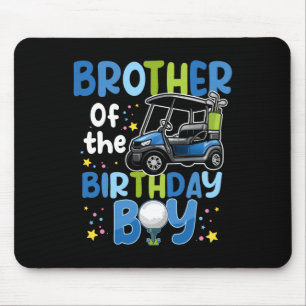 Tapis De Souris Frère De L'Anniversaire Boy Golf Theme Matching P