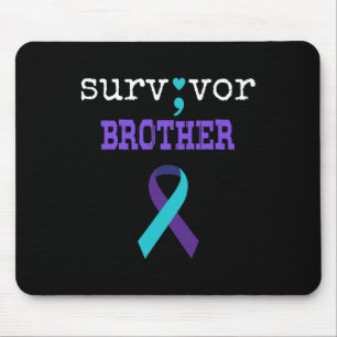 Tapis De Souris Frère Survivant Semicolon Don Prévention du suicid