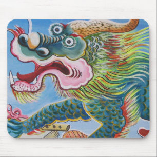 Tapis De Souris Fresque chinoise Foo Dog / Lion Guardian