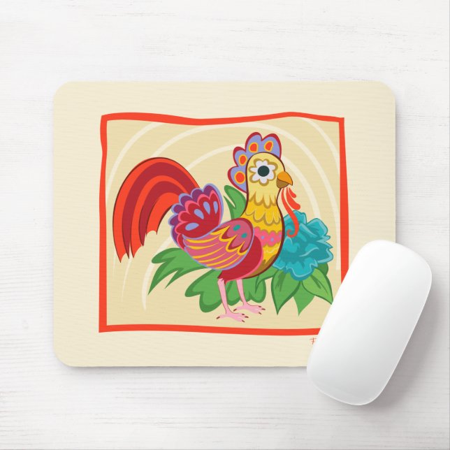 Tapis De Souris Frida Kahlo Chicken Graphic (Avec souris)