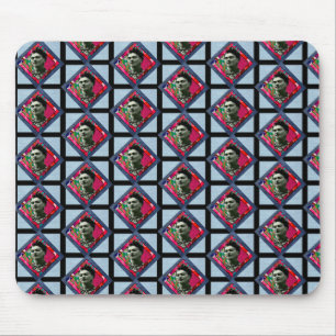 Tapis De Souris Frida Kahlo Retro Pink Denim