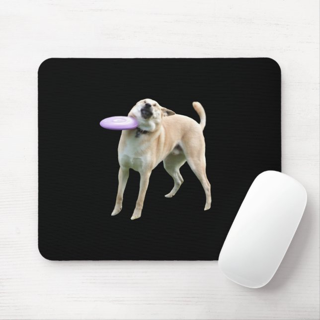 Tapis De Souris Frisbee Chien Mème Souris Pad (Avec souris)