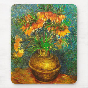 Tapis De Souris Fritillons dans un Vase Van Gogh Art