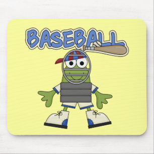 Tapis De Souris Frog Baseball - Tshirts et Cadeaux de receveur
