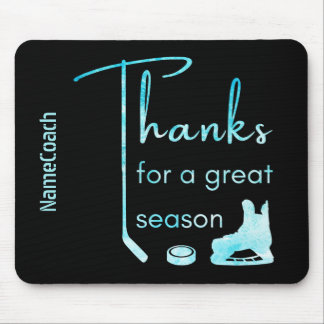 Tapis De Souris Froid bleu - Merci entraîneur de hockey saison