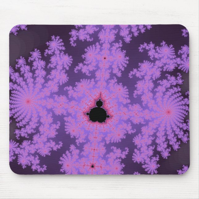 Tapis De Souris Frondes roses Mousepad (Devant)