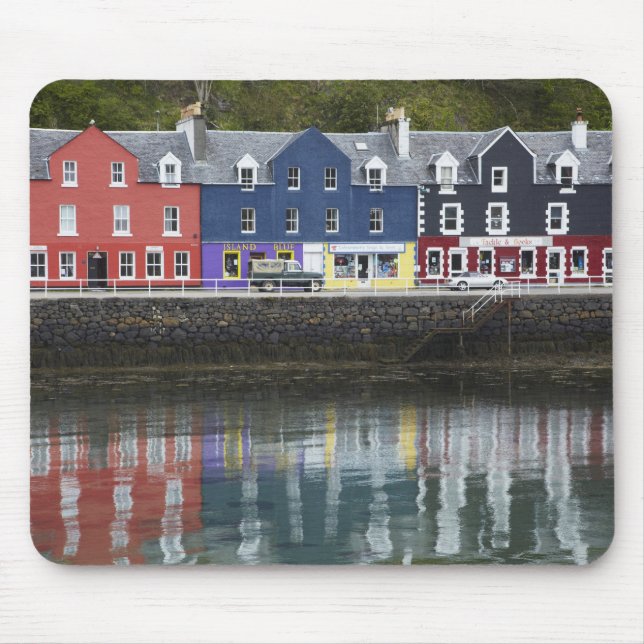 Tapis De Souris Front de mer, Tobermory, île de Mull, Écosse, (Devant)