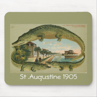 Tapis De Souris Frontière St Augustine la Floride 1905, St